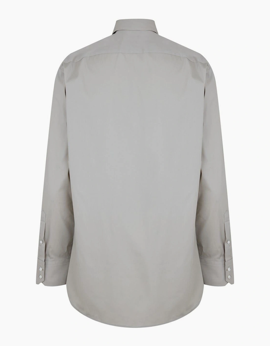 Collared Neck Point Collar Long Sleeve Shirt