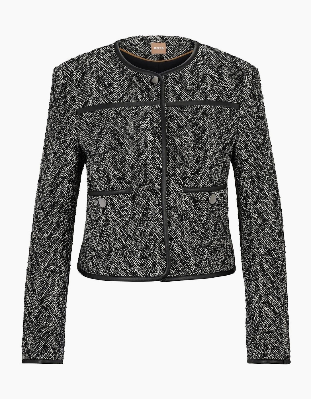Chevron Front Pocket Suit Jacket
