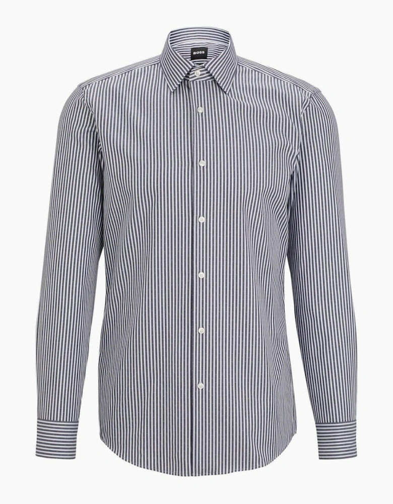 Collared Neck Point Collar Long Sleeve Shirt