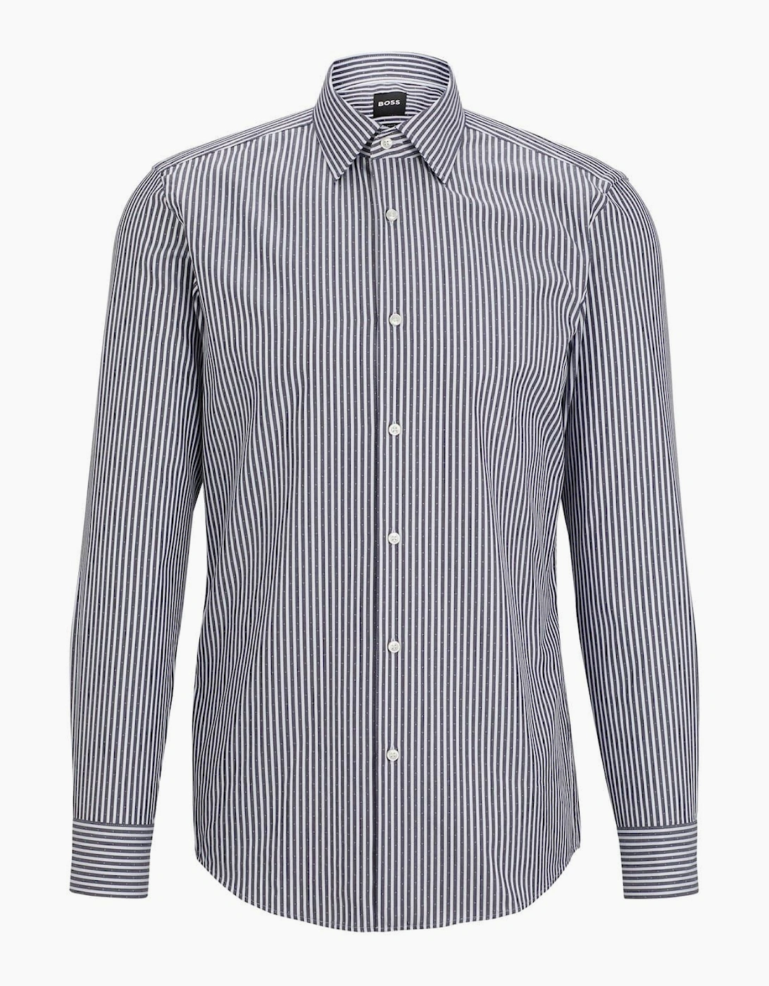 Collared Neck Point Collar Long Sleeve Shirt