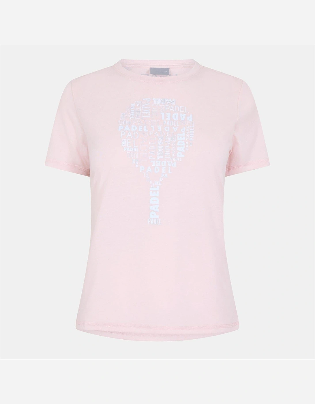 Padel Lettering Crew Neck Short Sleeve Jersey T-Shirt