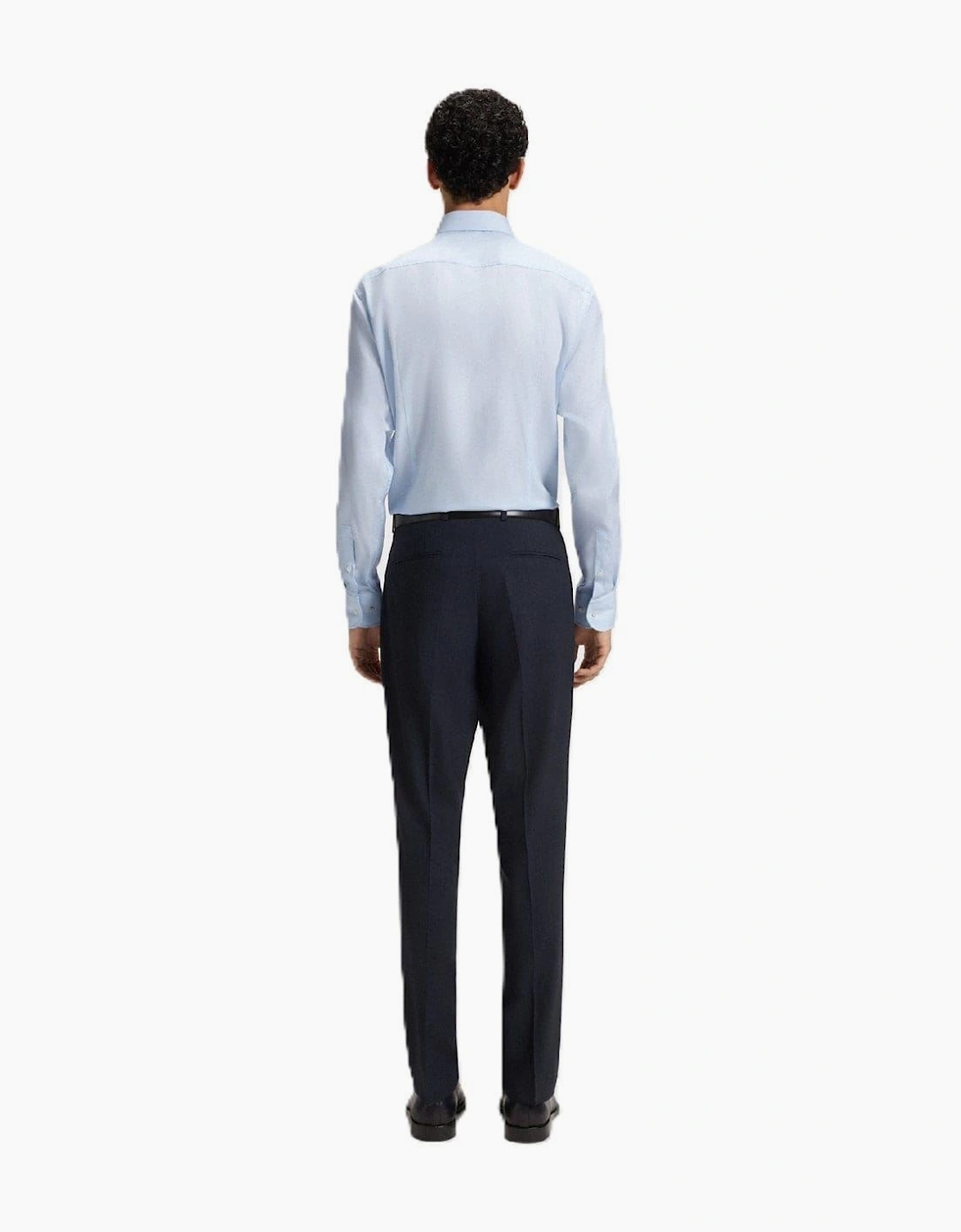 Spread Collar Long Sleeve Oxford Shirt