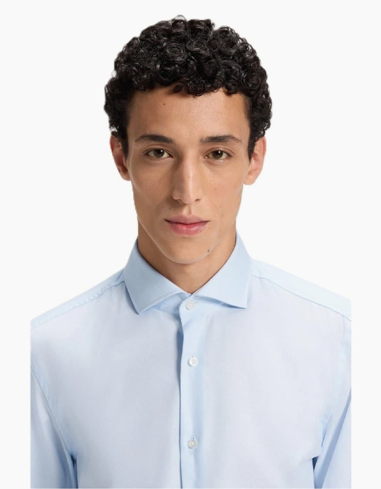 Spread Collar Long Sleeve Oxford Shirt