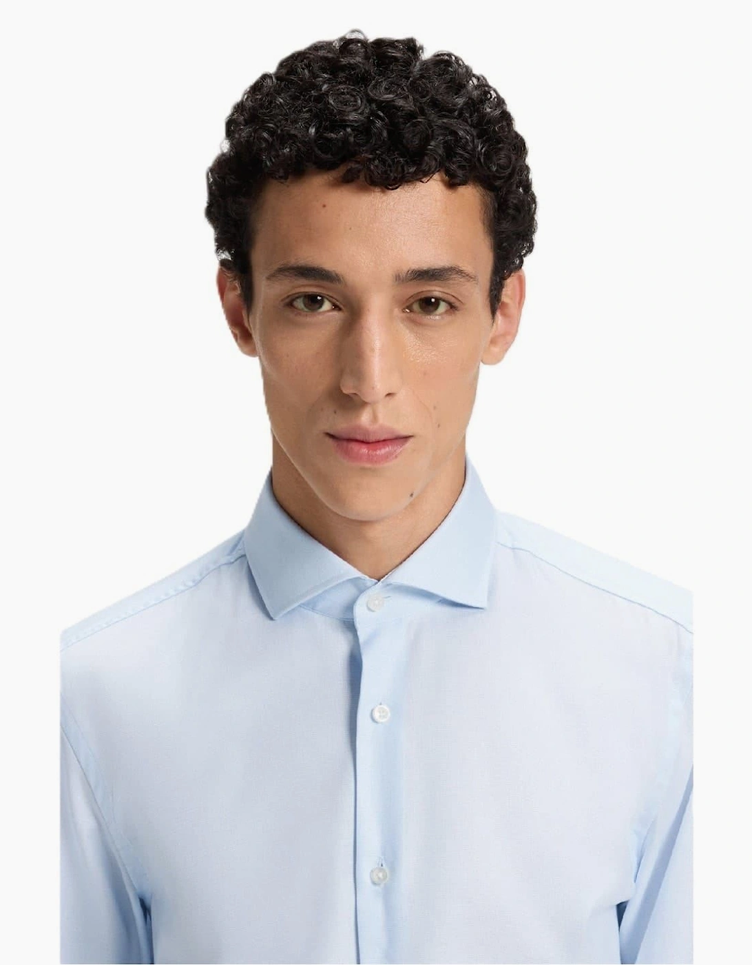 Spread Collar Long Sleeve Oxford Shirt