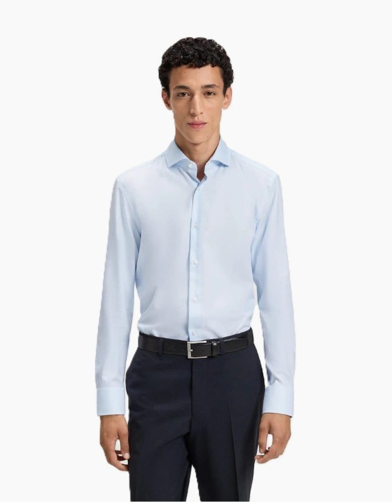 Spread Collar Long Sleeve Oxford Shirt