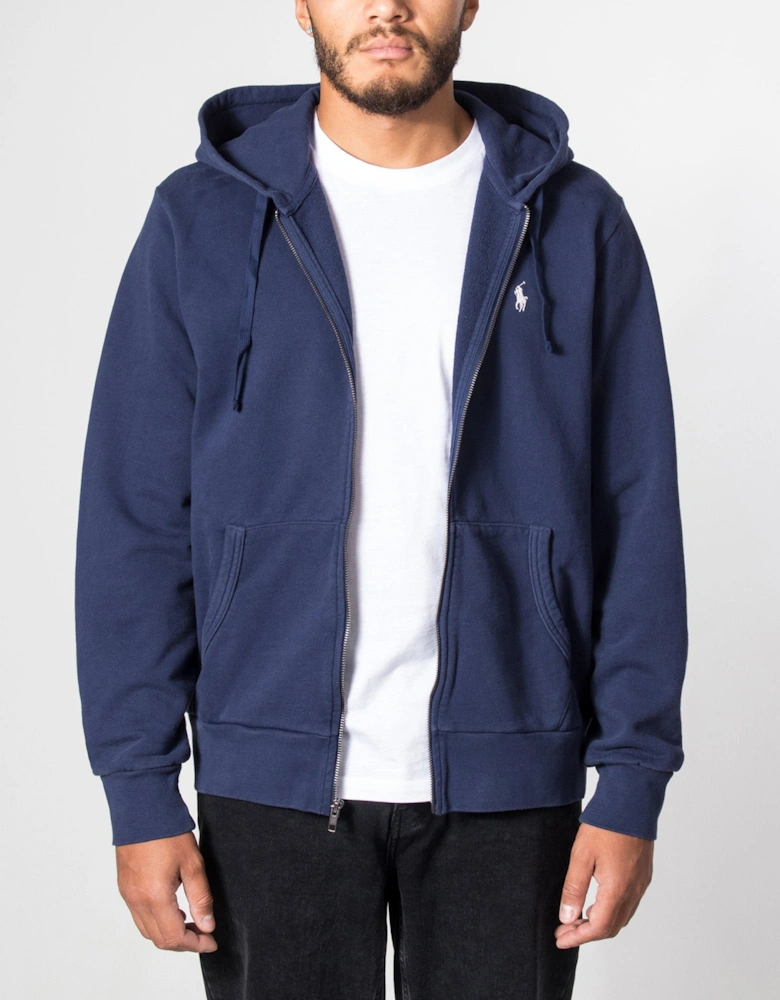 Regular Fit Zip Through Fleece Hoodie