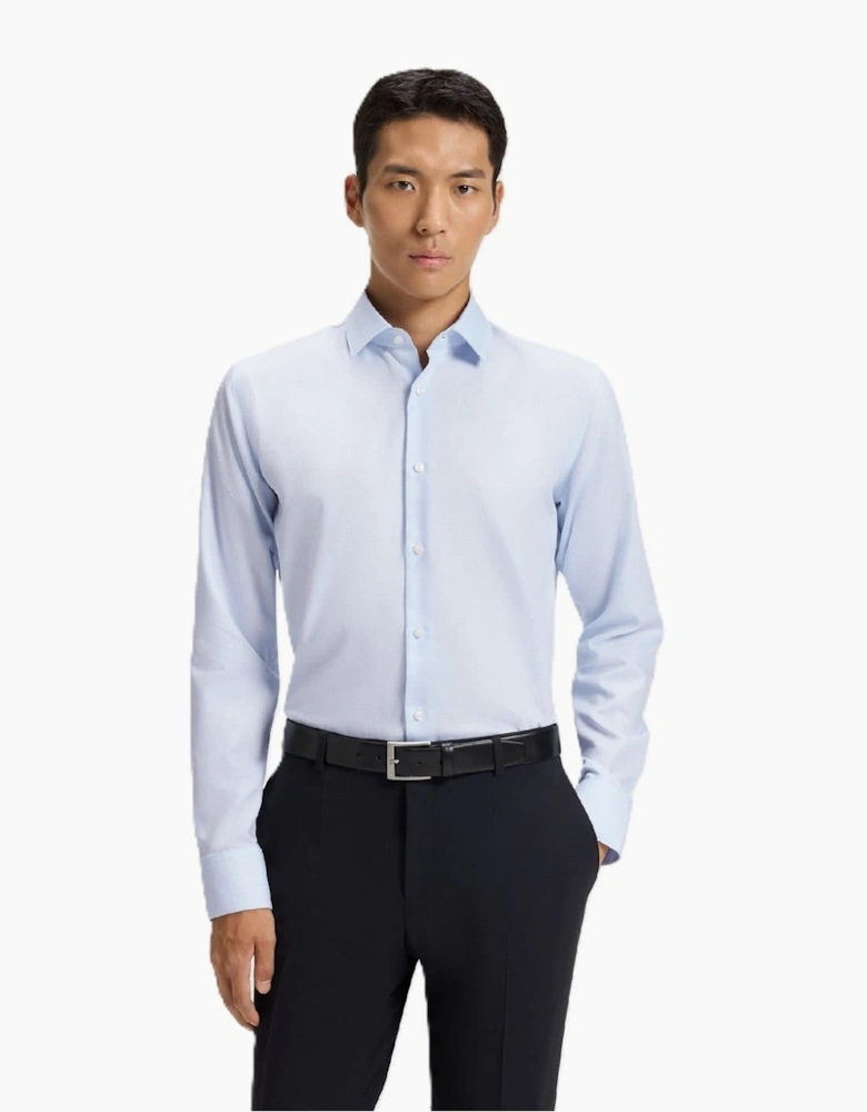 Point Collar Long Sleeve Regular Fit Oxford Shirt