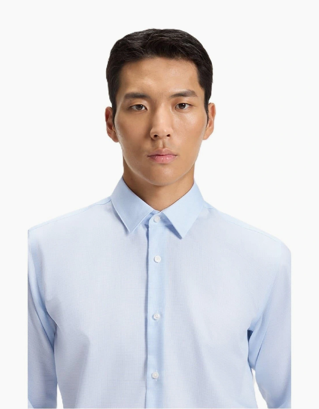 Point Collar Long Sleeve Regular Fit Oxford Shirt