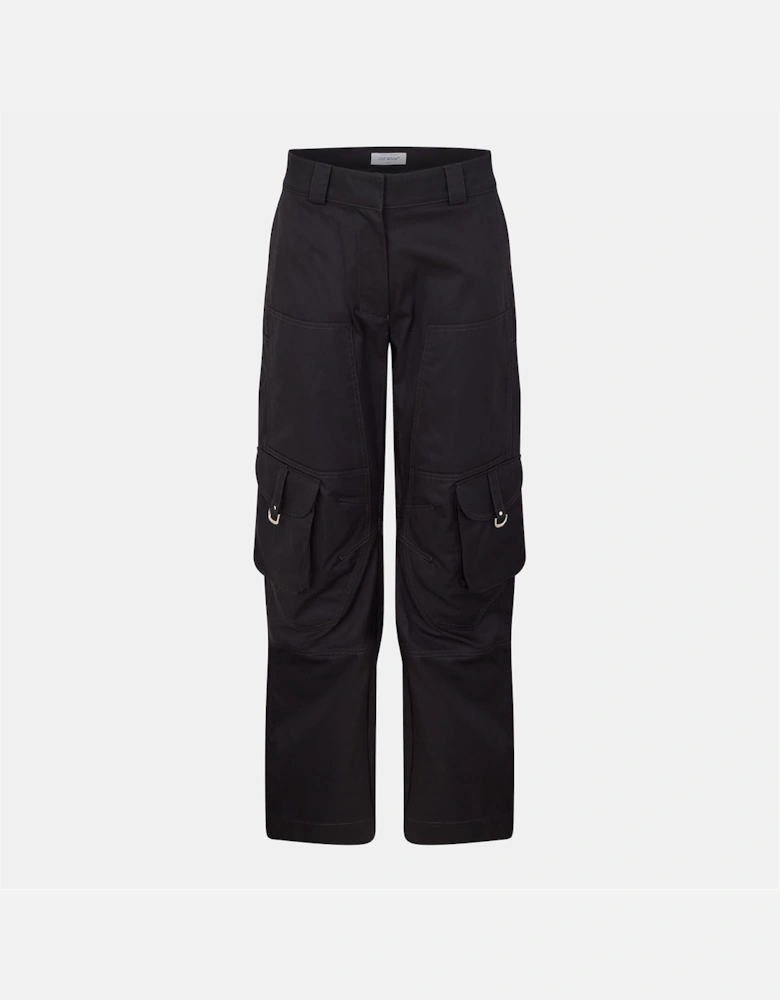 Simple Multi-Pocket Solid Patterned Cargo