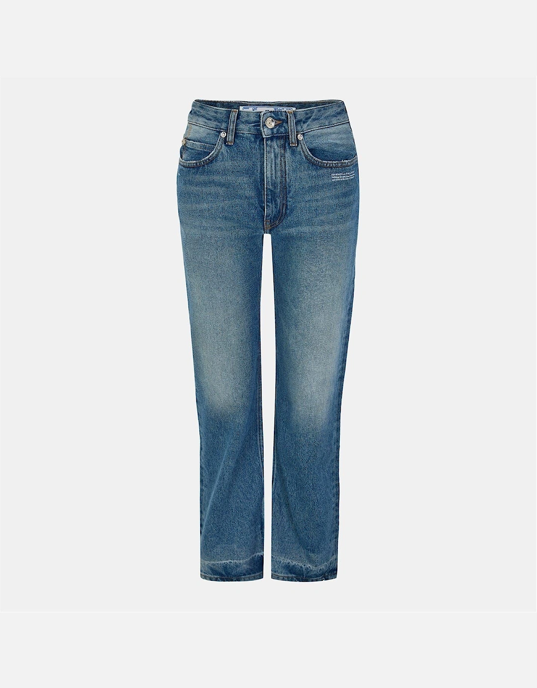 Five Pocket Design Straight Leg Jean