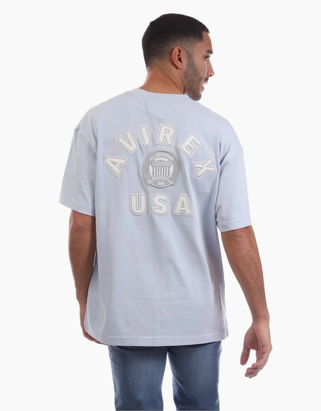 Lenox Embroidered Crew Neck Short Sleeve Boyfriend T-Shirt