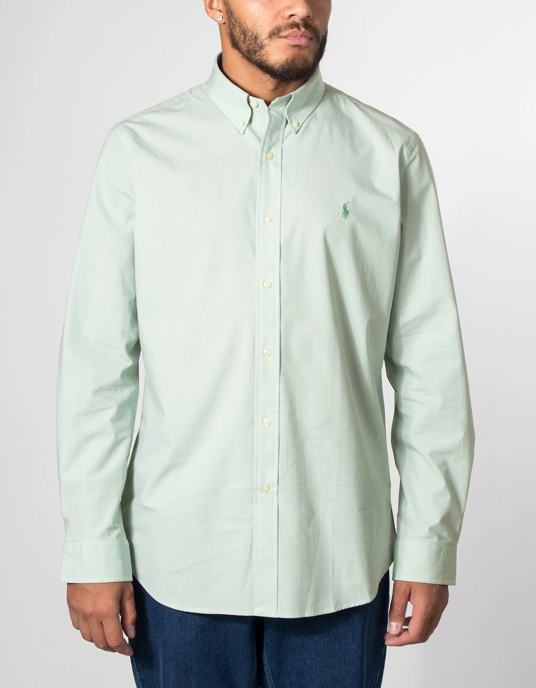 Custom Fit Stretch Poplin Shirt