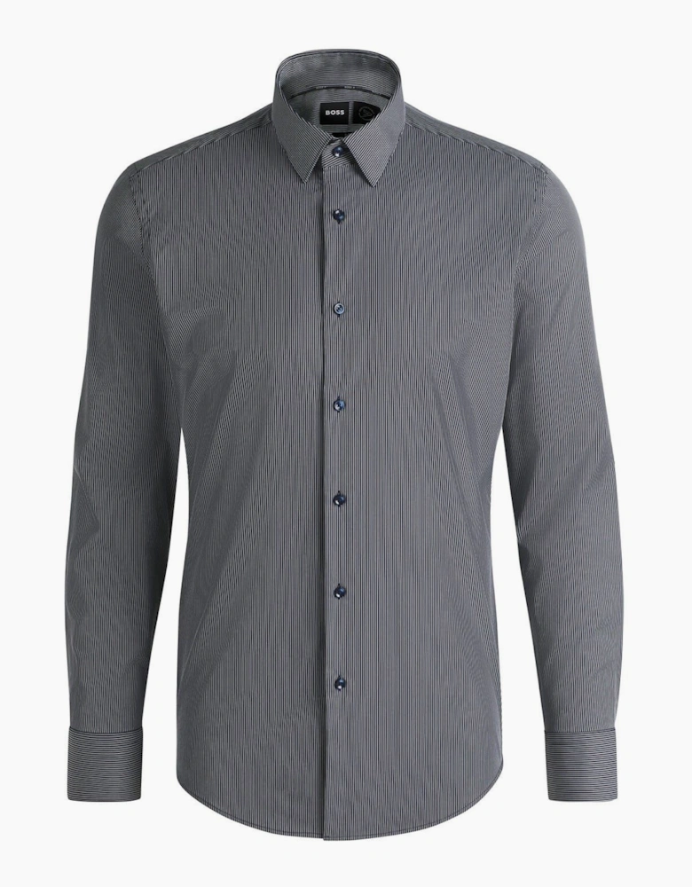Collared Neck Long Sleeve Regular Fit Shirt