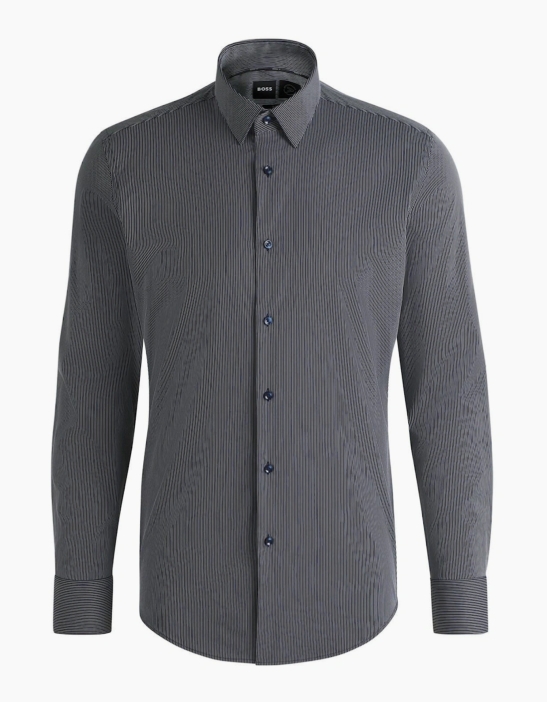 Collared Neck Long Sleeve Regular Fit Shirt