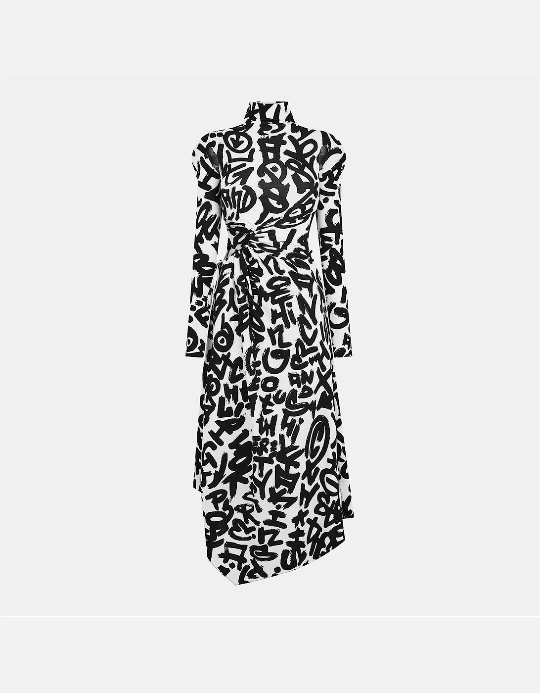 Pandel High Neck Maxi Wrap Dress