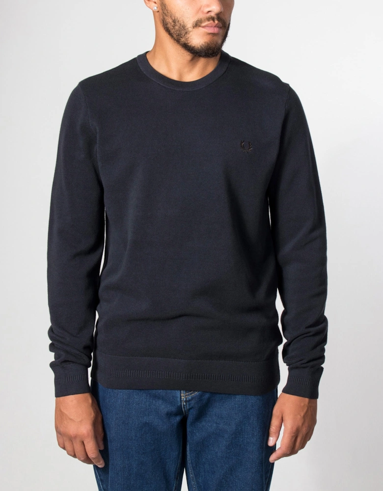 Regular Fit Piqué Stitch Jumper