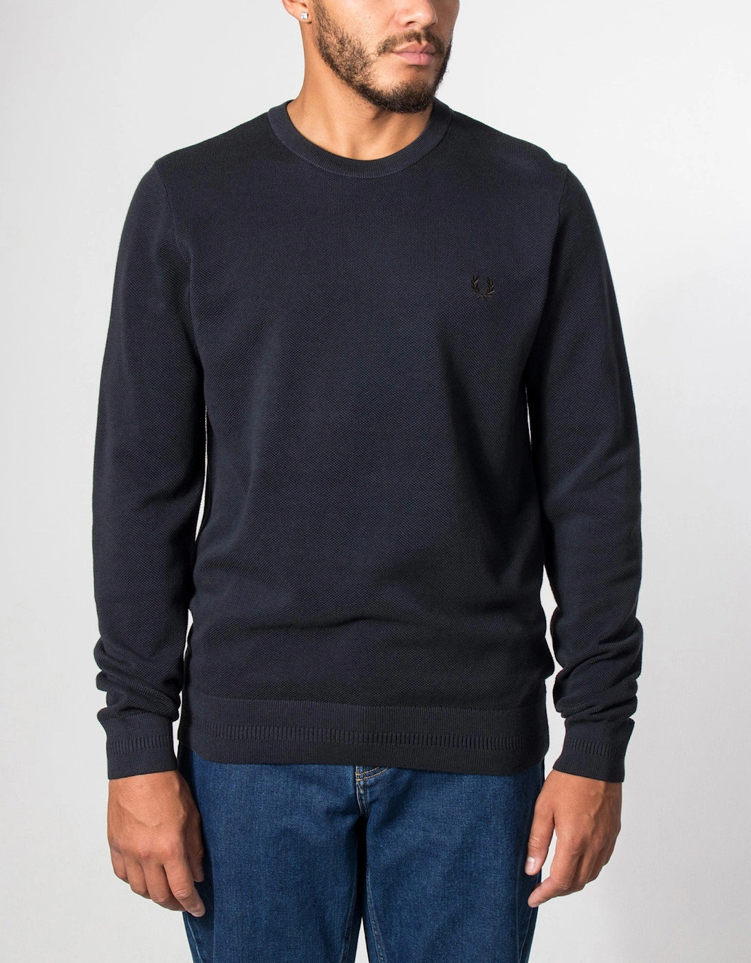 Regular Fit Piqué Stitch Jumper