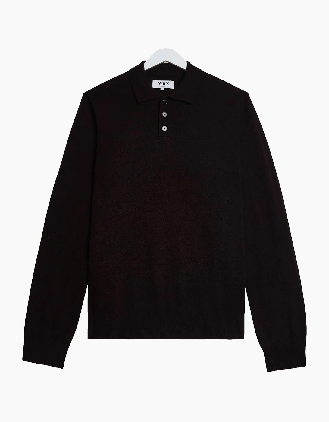 Wax London Wax London Lawrie Soft Merino Wool Polo - Brown
