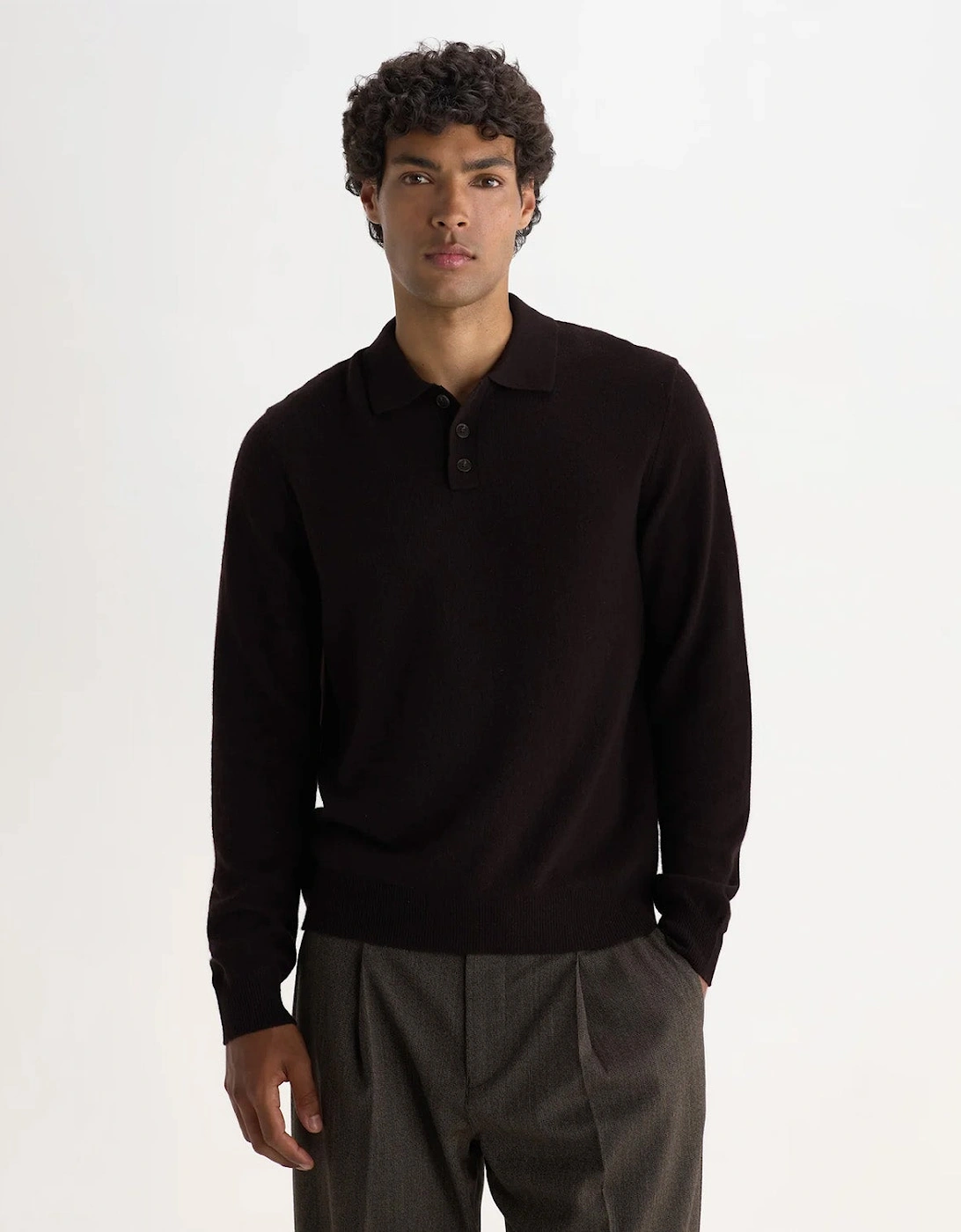 Wax London Lawrie Soft Merino Wool Polo