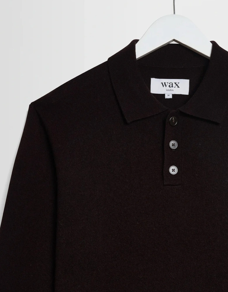 Wax London Lawrie Soft Merino Wool Polo
