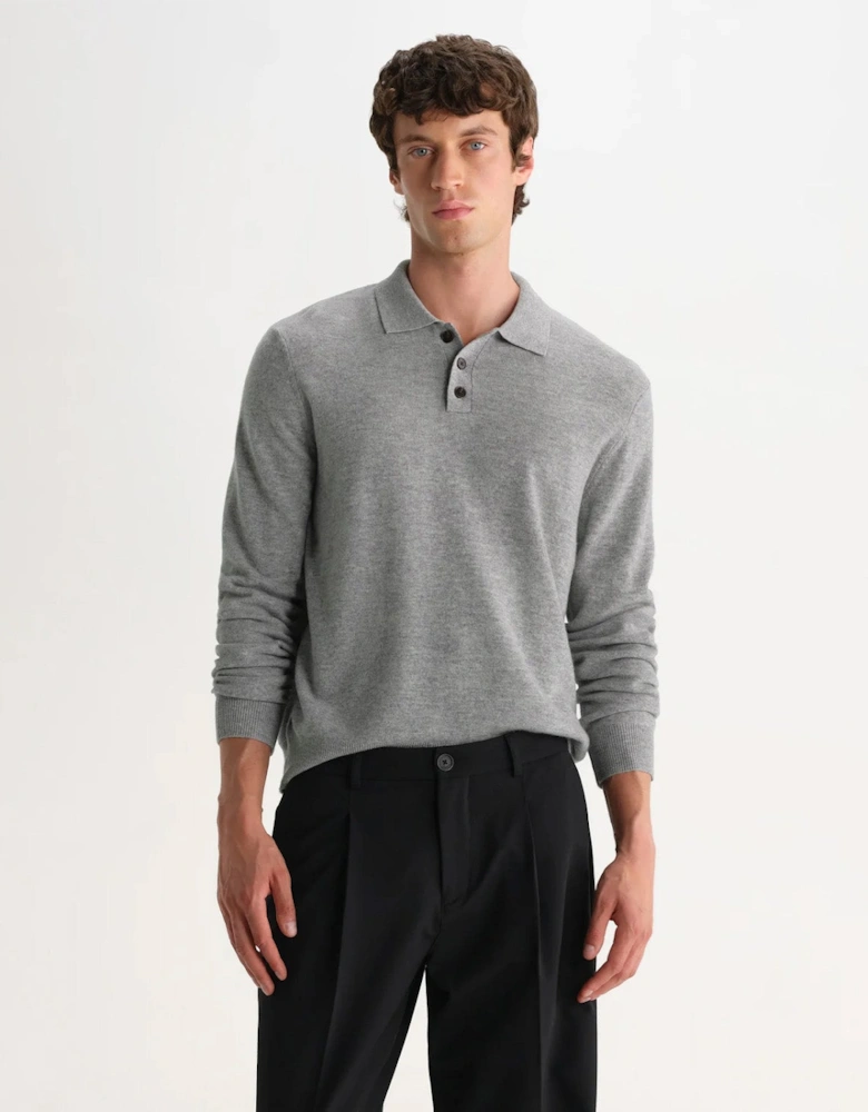 Wax London Lawrie Soft Merino Wool Polo