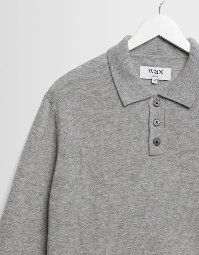 Wax London Lawrie Soft Merino Wool Polo
