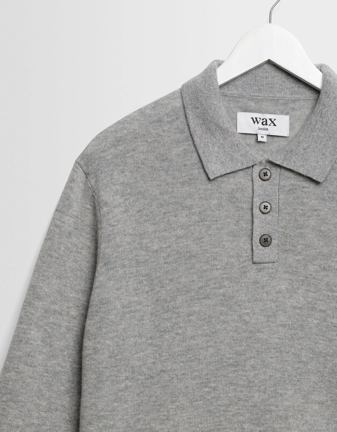 Wax London Lawrie Soft Merino Wool Polo