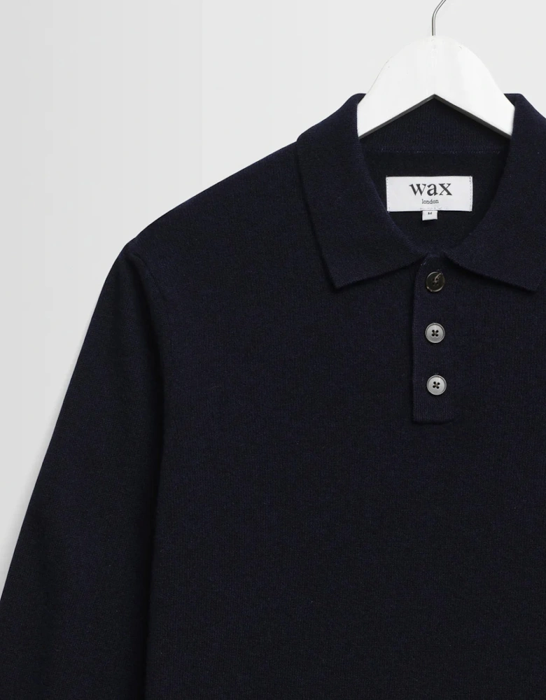 Wax London Lawrie Soft Merino Wool Polo