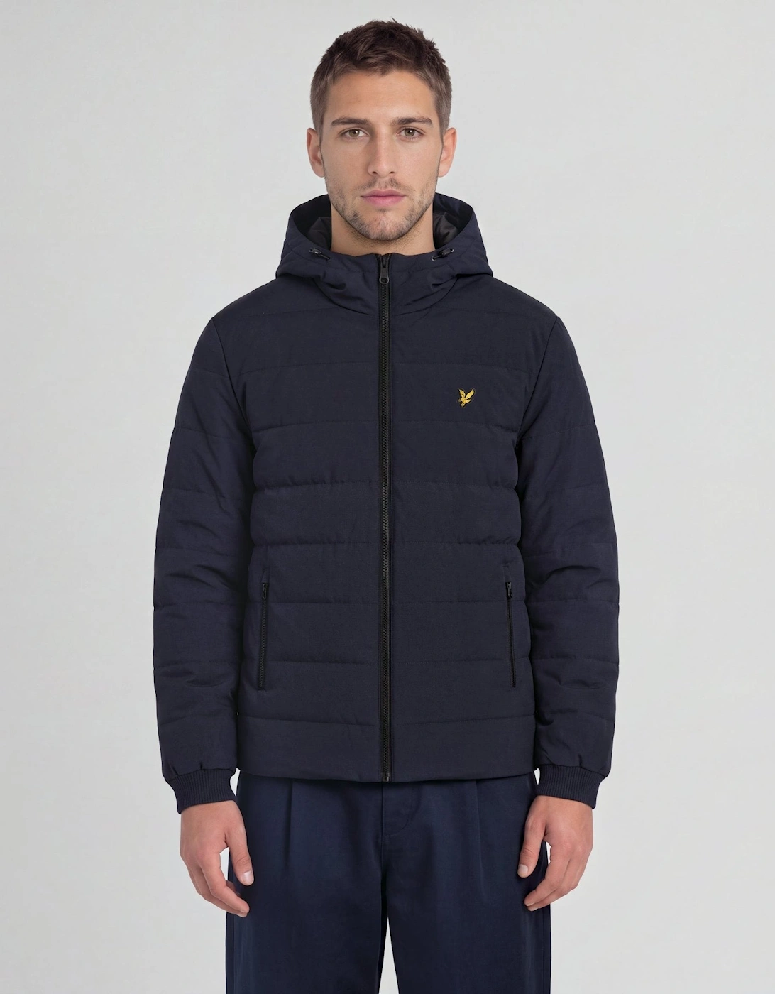 Lyle & Scott Lyle And Scott Men's Hybrid Puffer Windbreaker Jacket - Navy