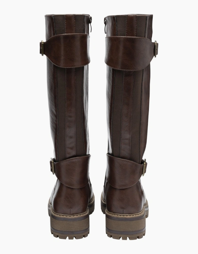 Sazerac Womens Wide Fit Knee High Boots
