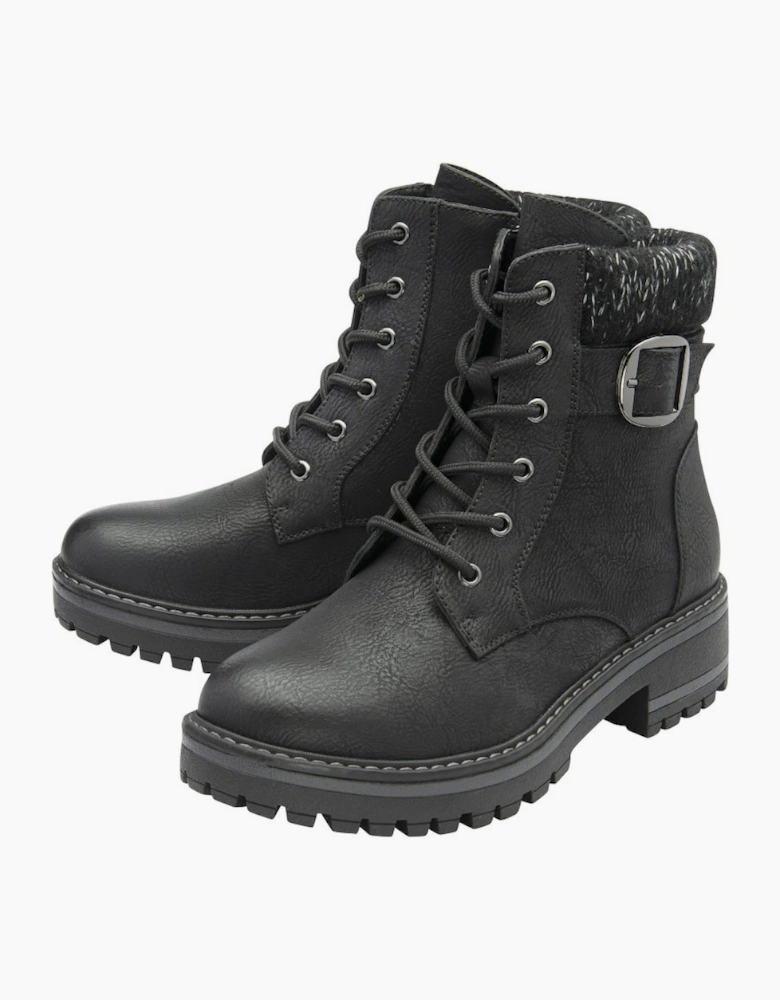 Gretal Womens Wide Fit Ankle Boots