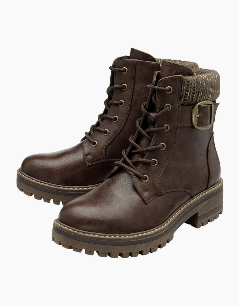 Gretal Womens Wide Fit Ankle Boots