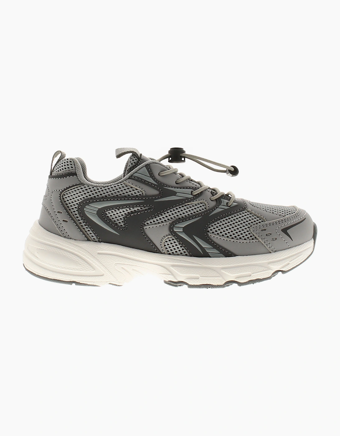 SURGE Childrens Running Shoes Trainers Saxon Lace Up grey UK Size