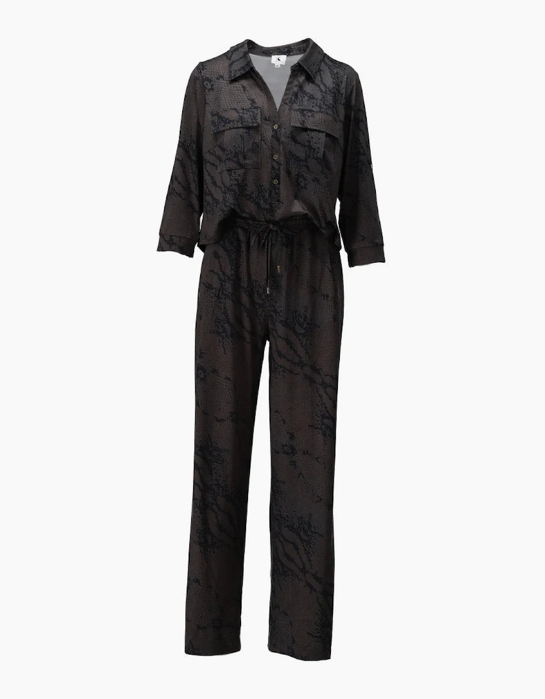 Snake print jumpsuit