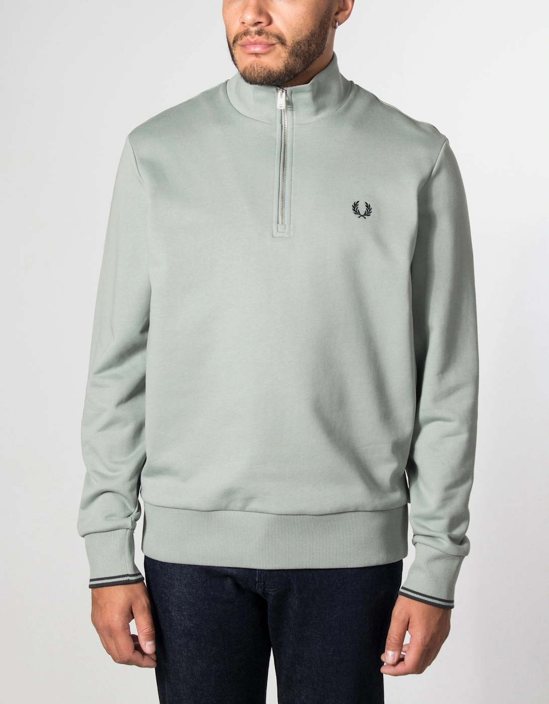 Regular Fit Quarter Zip Sweatshirt