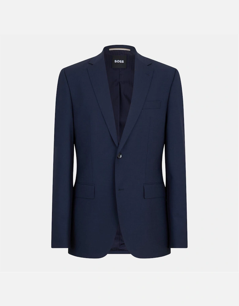 Jeckson Solid Patterned Lapel Collared Blazer