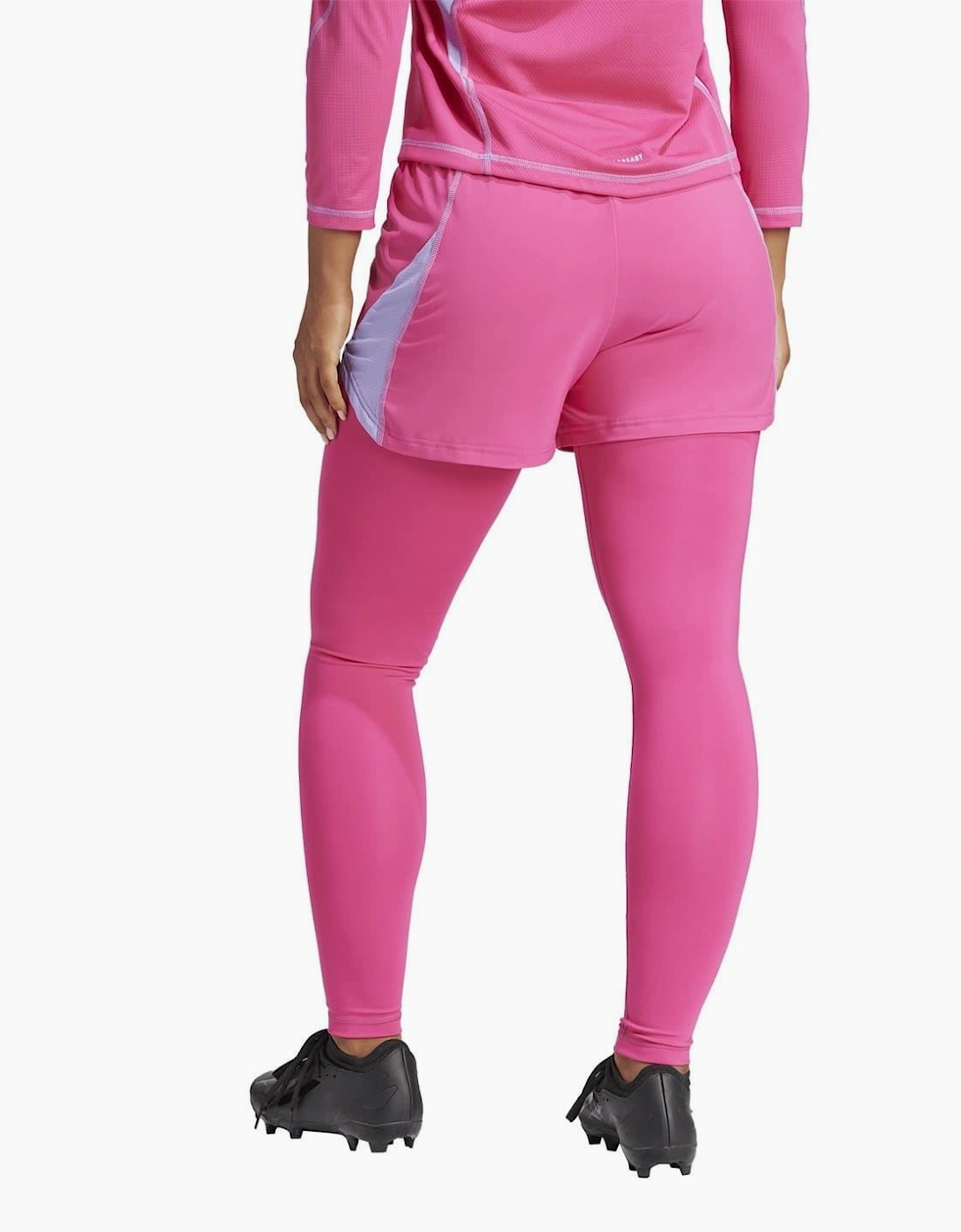 Stitched Fitted Cuff Solid Patterned Leggings