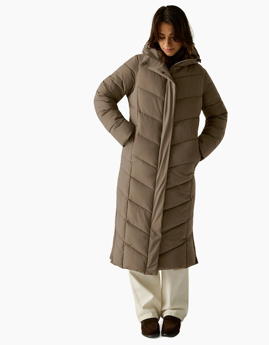 Regatta Womens Eloria Long-Length Quilted Jacket