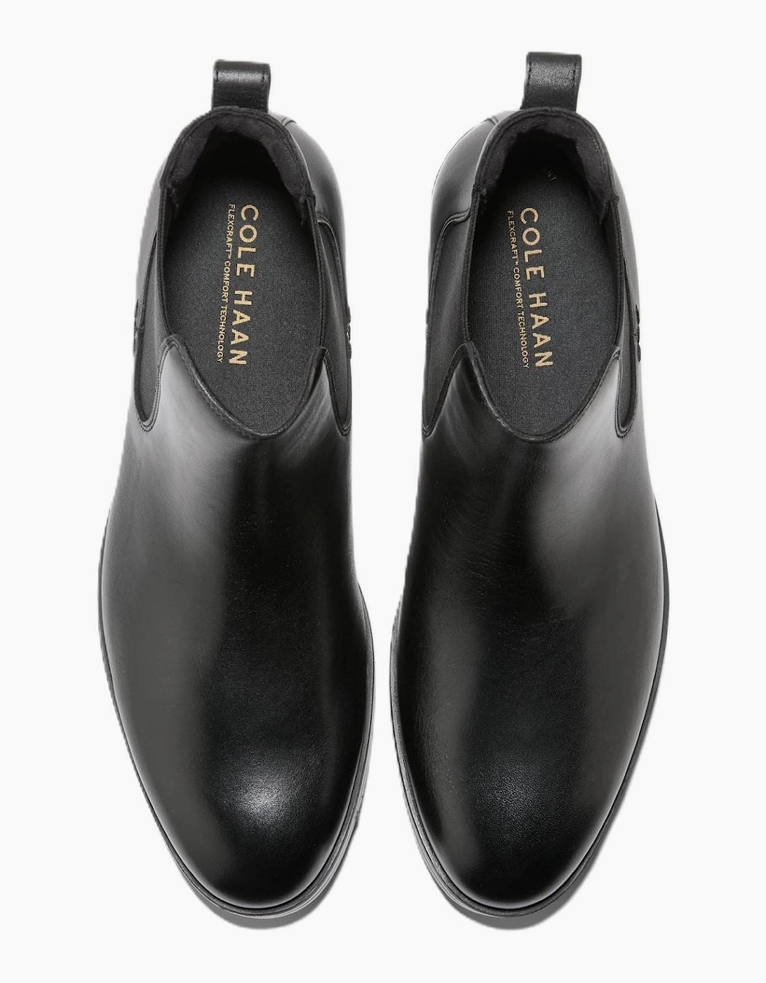 Cole Haan Newmark Grand Leather Men's Black Chelsea Boots