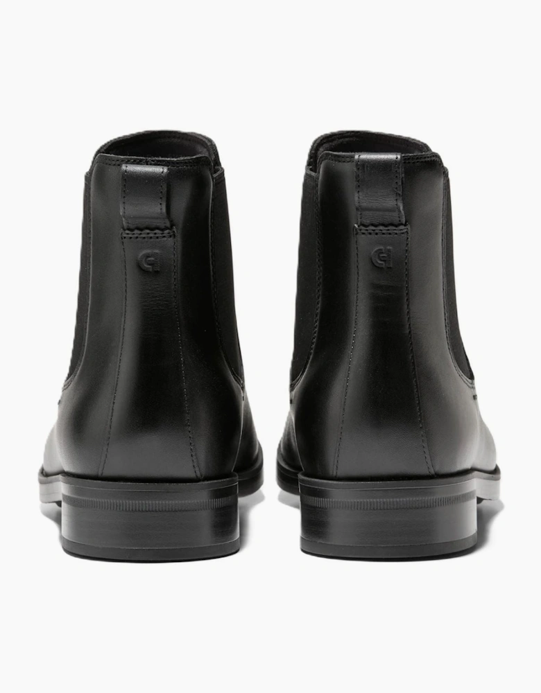Cole Haan Newmark Grand Leather Men's Black Chelsea Boots