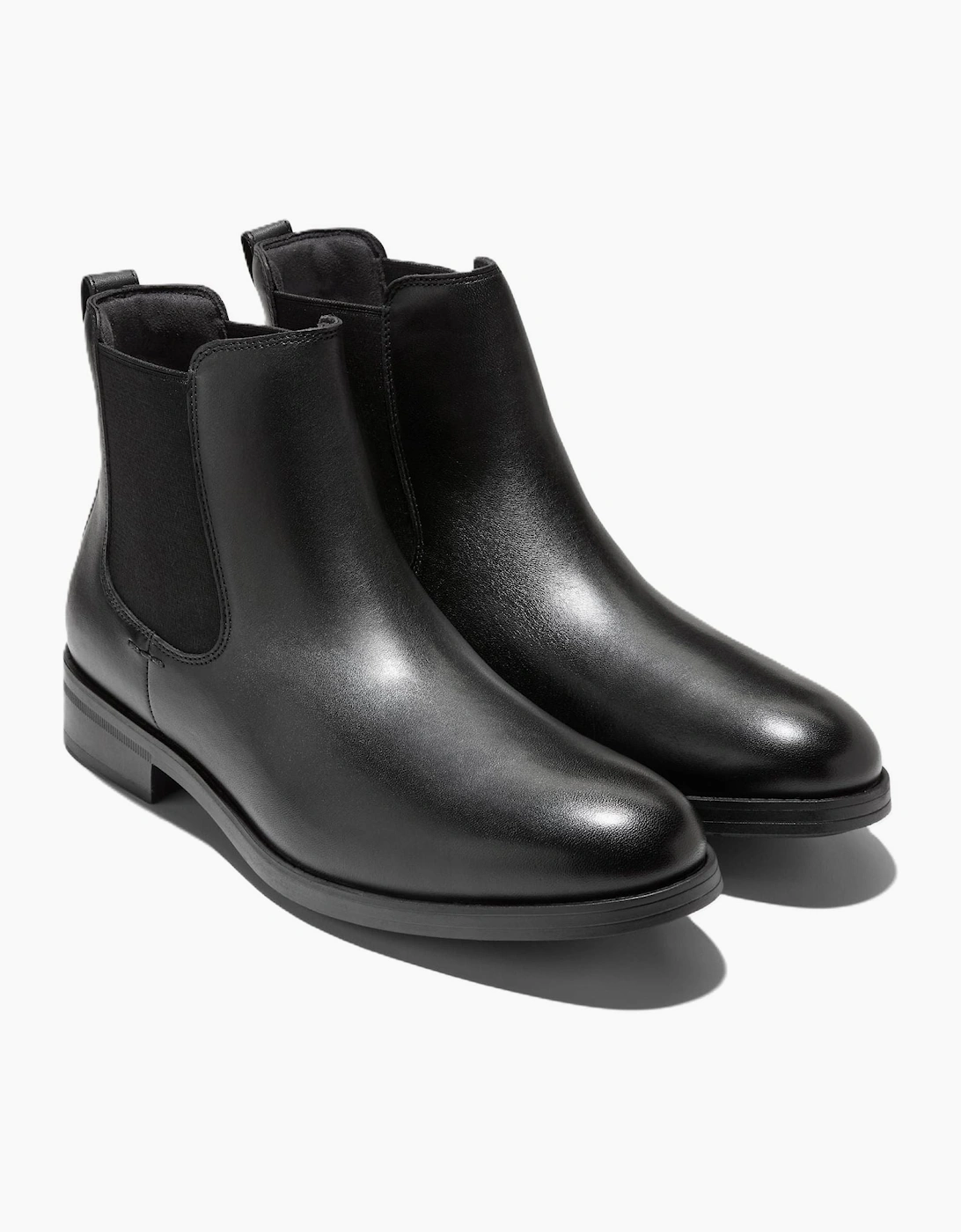 Cole Haan Newmark Grand Leather Men's Black Chelsea Boots