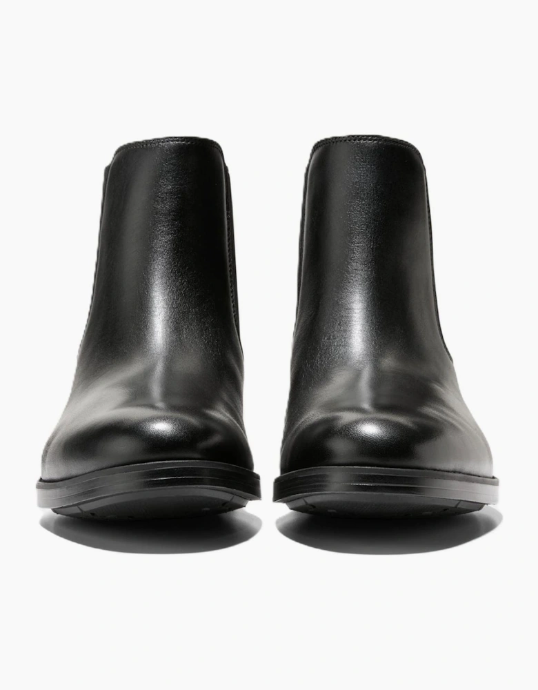 Cole Haan Newmark Grand Leather Men's Black Chelsea Boots