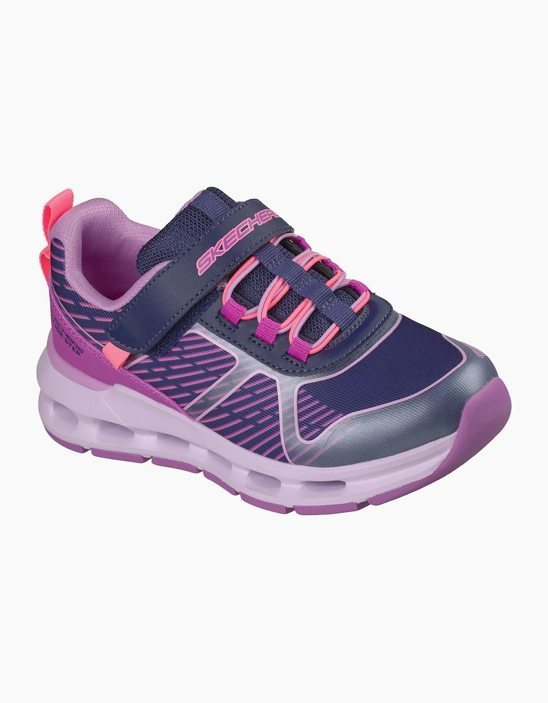 Skechers Glide-Step + Sprint Lines Girl's Navy/Multi Trainers