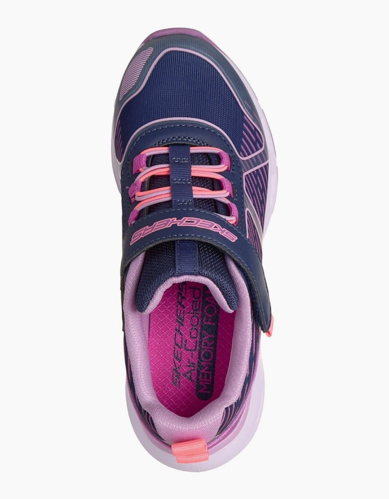 Skechers Glide-Step + Sprint Lines Girl's Navy/Multi Trainers