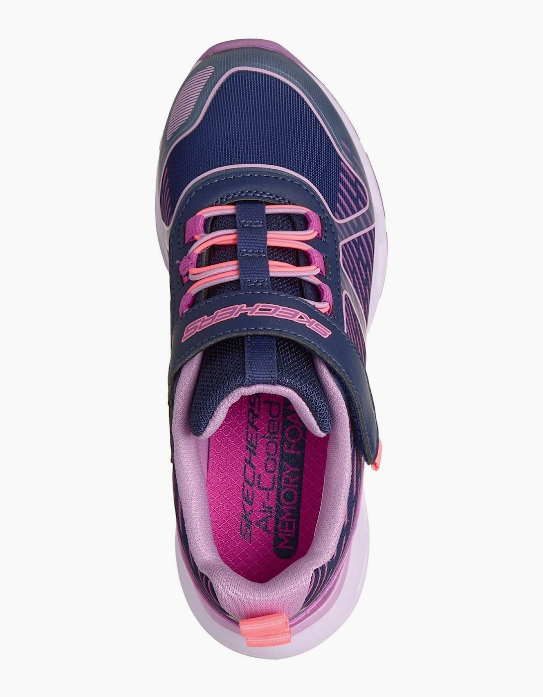 Skechers Glide-Step + Sprint Lines Girl's Navy/Multi Trainers