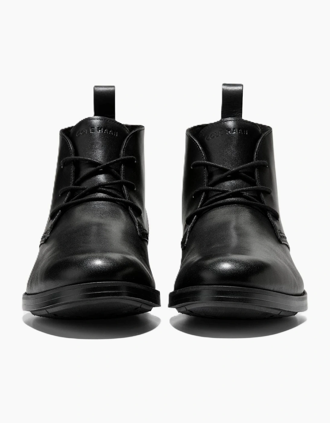 Cole Haan Newmark Grand Flexcraft Leather Men's Black Chukka Boots