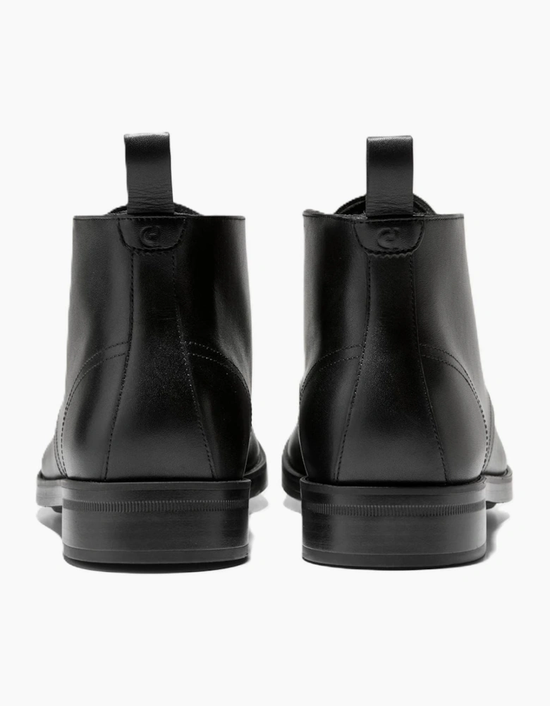 Cole Haan Newmark Grand Flexcraft Leather Men's Black Chukka Boots