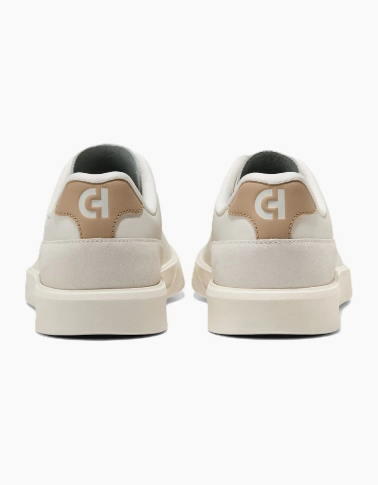 Cole Haan Grand Crosscourt Packaway Leather Men's Ivory Trainers