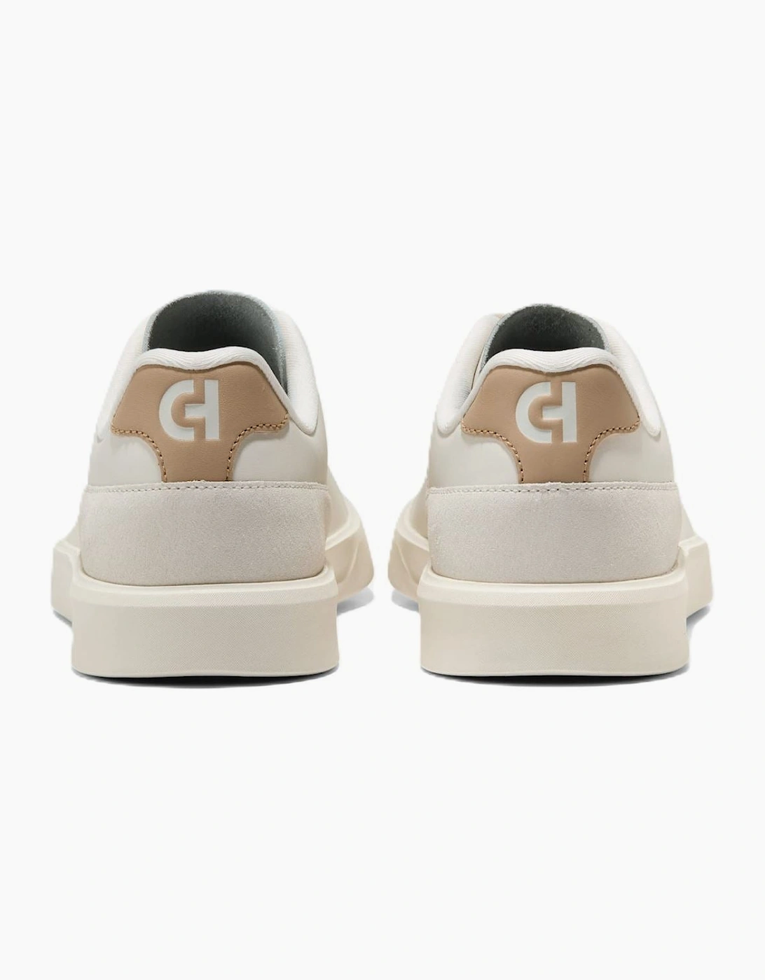 Cole Haan Grand Crosscourt Packaway Leather Men's Ivory Trainers