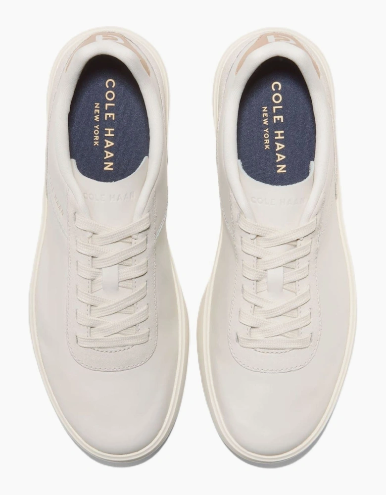 Cole Haan Grand Crosscourt Packaway Leather Men's Ivory Trainers